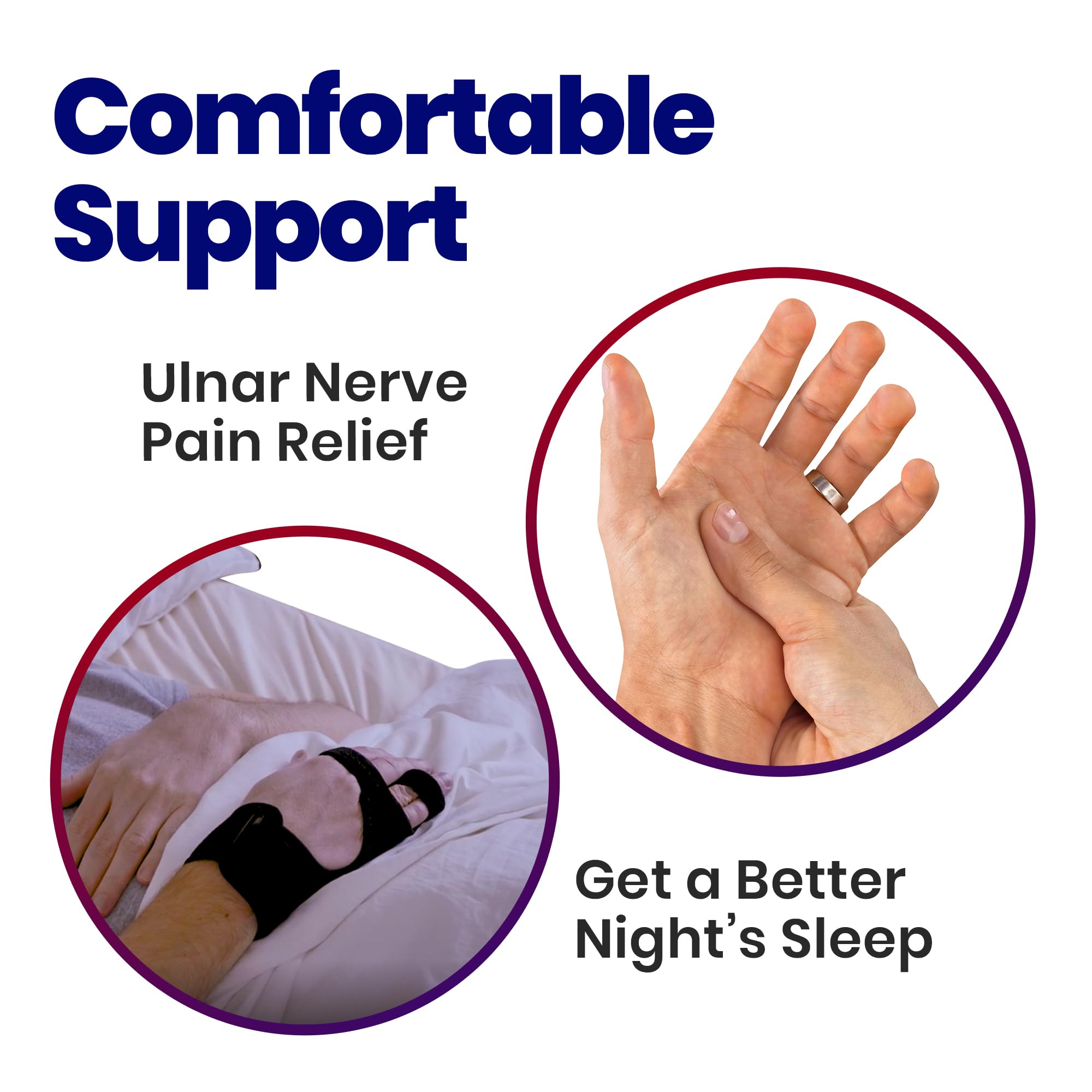 Finger Splint Hand Brace | Pinky Finger Splint For Boxer Fractures, Broken Ring Finger | Little Finger Cast, Trigger Finger Immobilizer Straightener, Ulnar Gutter Splint Support