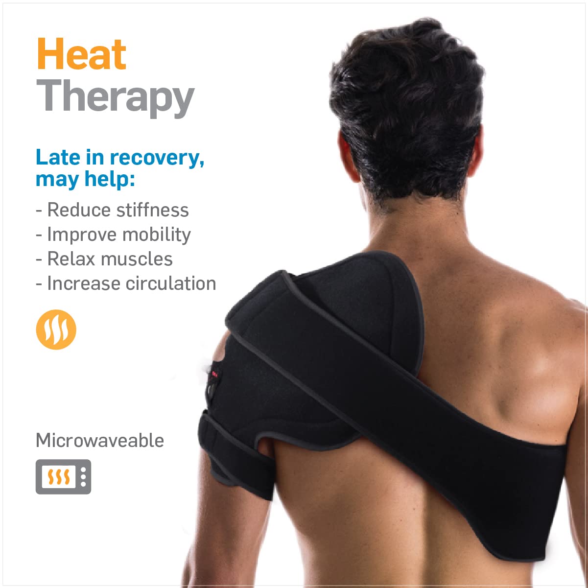Advanced Cold or Hot Shoulder Ice Pack Wrap, Compression Shoulder Brace for Pain Relief - Cool or Heating Pad for Rotator Cuff Injuries, Football, Baseball, Volleyball, Basketball, Softball