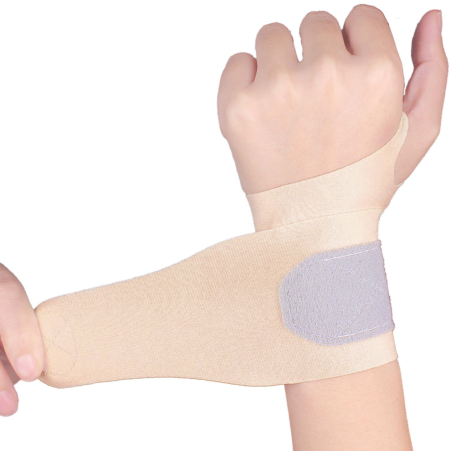 Thin Wrist Brace Support for Carpal Tunnel, Pain Relief, Arthritis, Tendonitis, Elastic Wrist Wraps Right and Left Hands - Compression and Support for Fitness