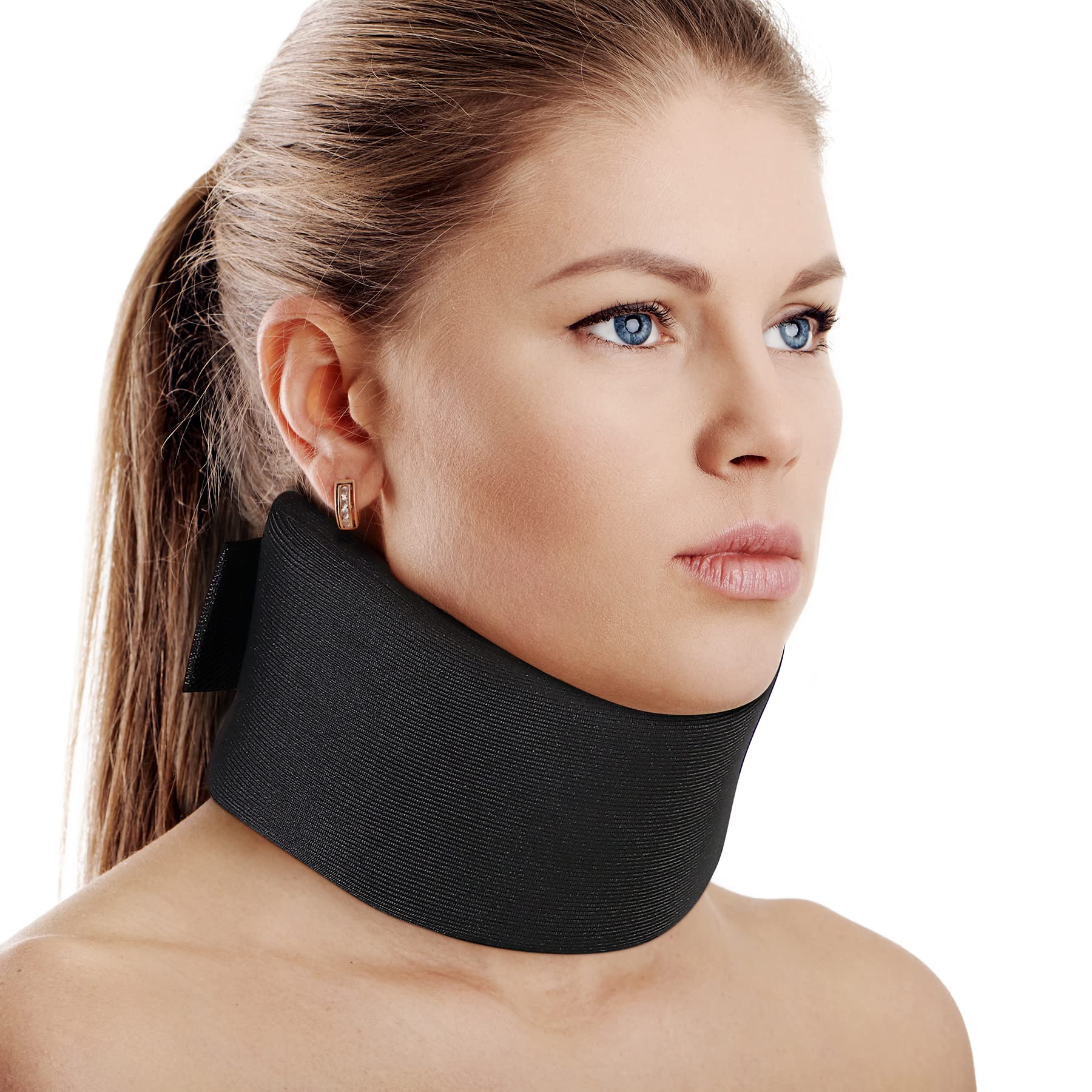 Soft Foam Neck Brace Universal Cervical Collar, Adjustable Support Brace for Sleeping - Relieves Pain and Spine Pressure, Neck Collar After Whiplash or Injury (3