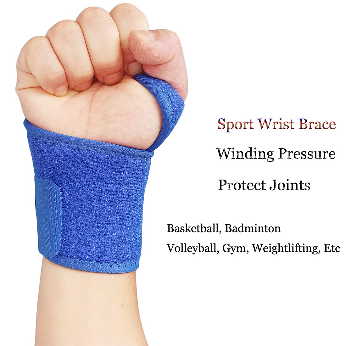 Wrist Support Brace/Carpal Tunnel/Hand Support, Adjustable for Arthritis and Tendinitis, Joint Pain Relief