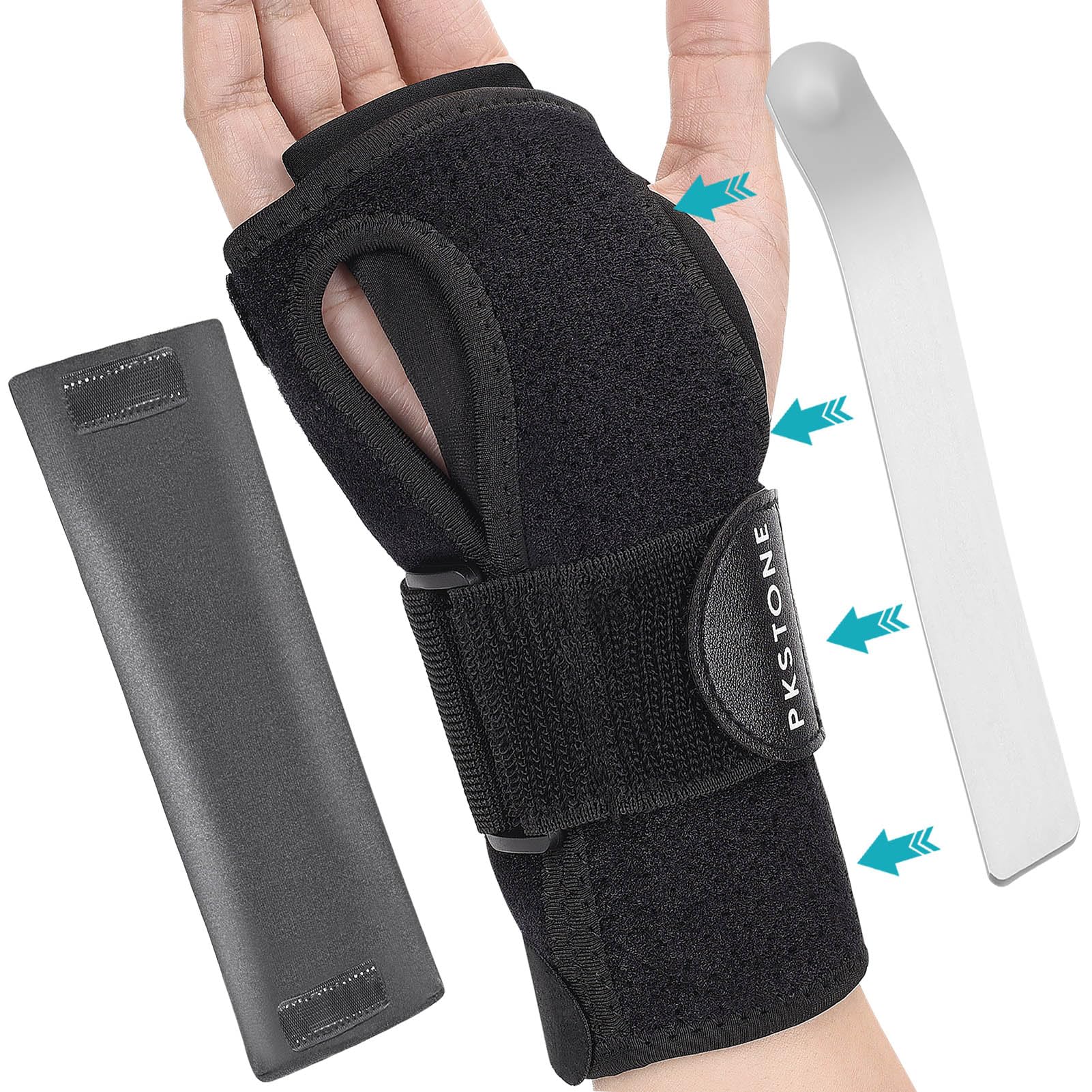 Wrist Brace,Wrist Splint,Hand Brace,Carpal Tunnel Wrist Brace Night Support with Removable Pads,Helps Relieve Tendinitis Arthritis Carpal Tunnel Pain