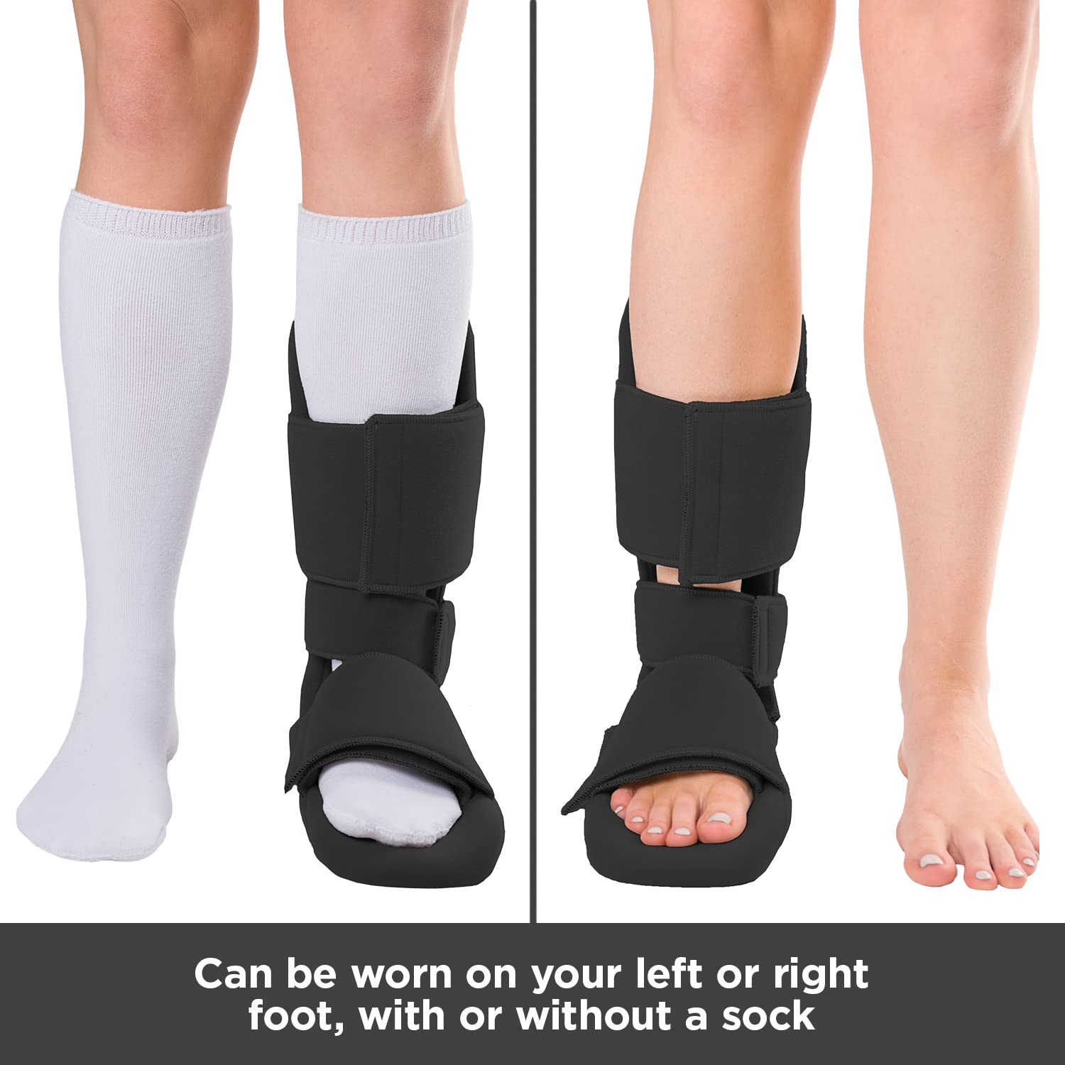 Padded 90 Degree Plantar Fasciitis Boot | Soft Night Splint to Stabilize Foot and Ankle, Stretches Plantar Fascia Ligament and Supports Achilles Tendon