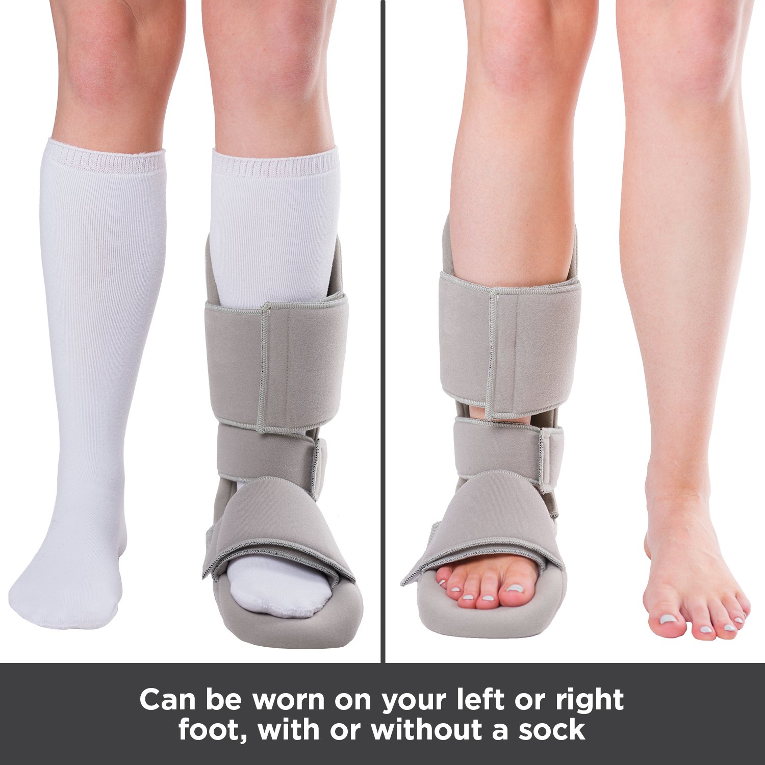 Padded 90 Degree Plantar Fasciitis Boot | Soft Night Splint to Stabilize Foot and Ankle, Stretches Plantar Fascia Ligament and Supports Achilles Tendon