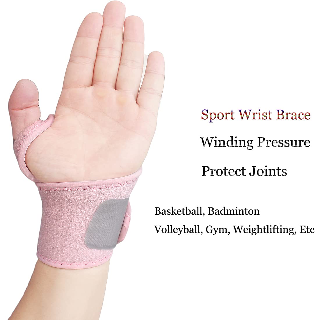 Wrist Support Brace/Carpal Tunnel/Hand Support, Adjustable for Arthritis and Tendinitis, Joint Pain Relief