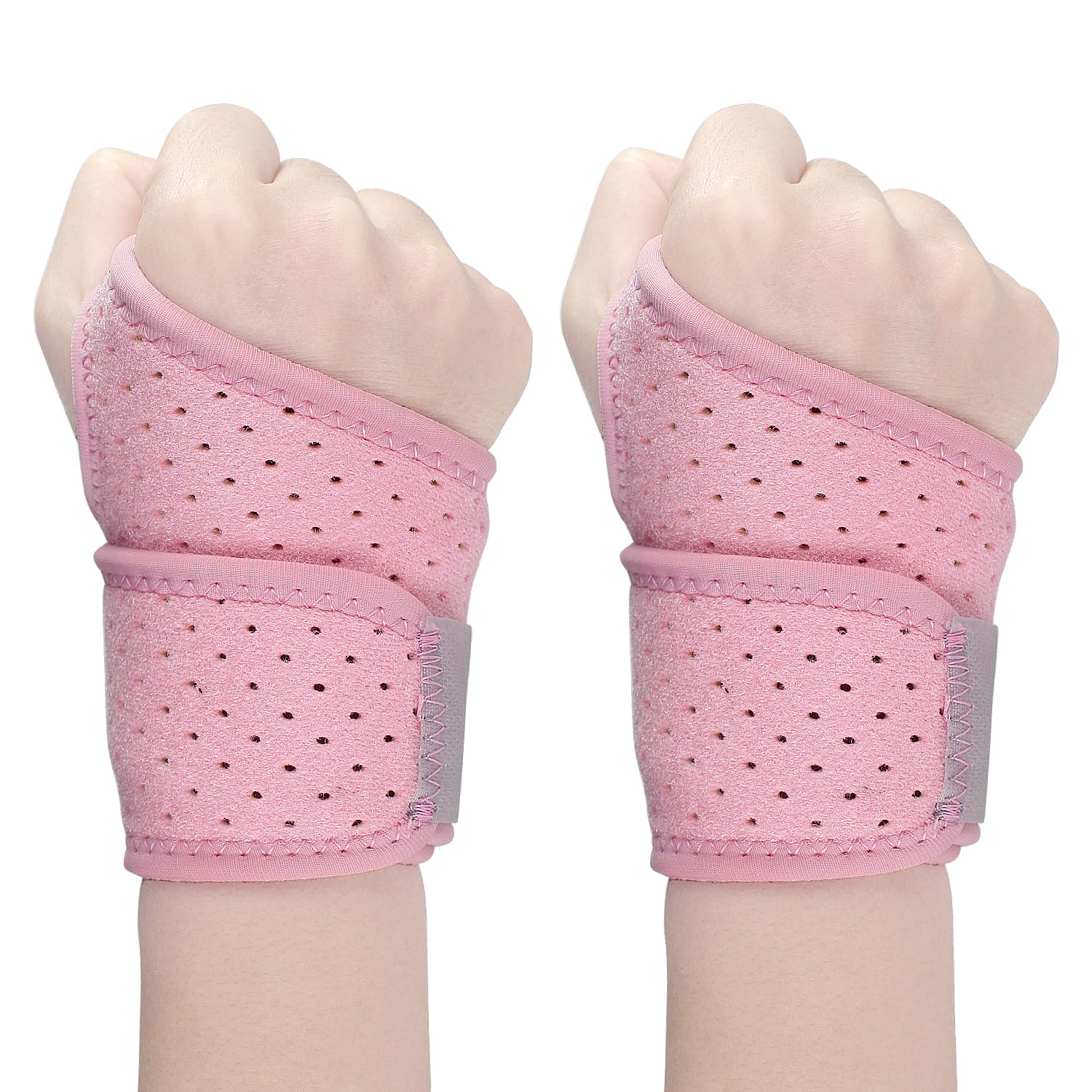 Thin Wrist Brace Support for Carpal Tunnel, Pain Relief, Arthritis, Tendonitis, Elastic Wrist Wraps Right and Left Hands - Compression and Support for Fitness