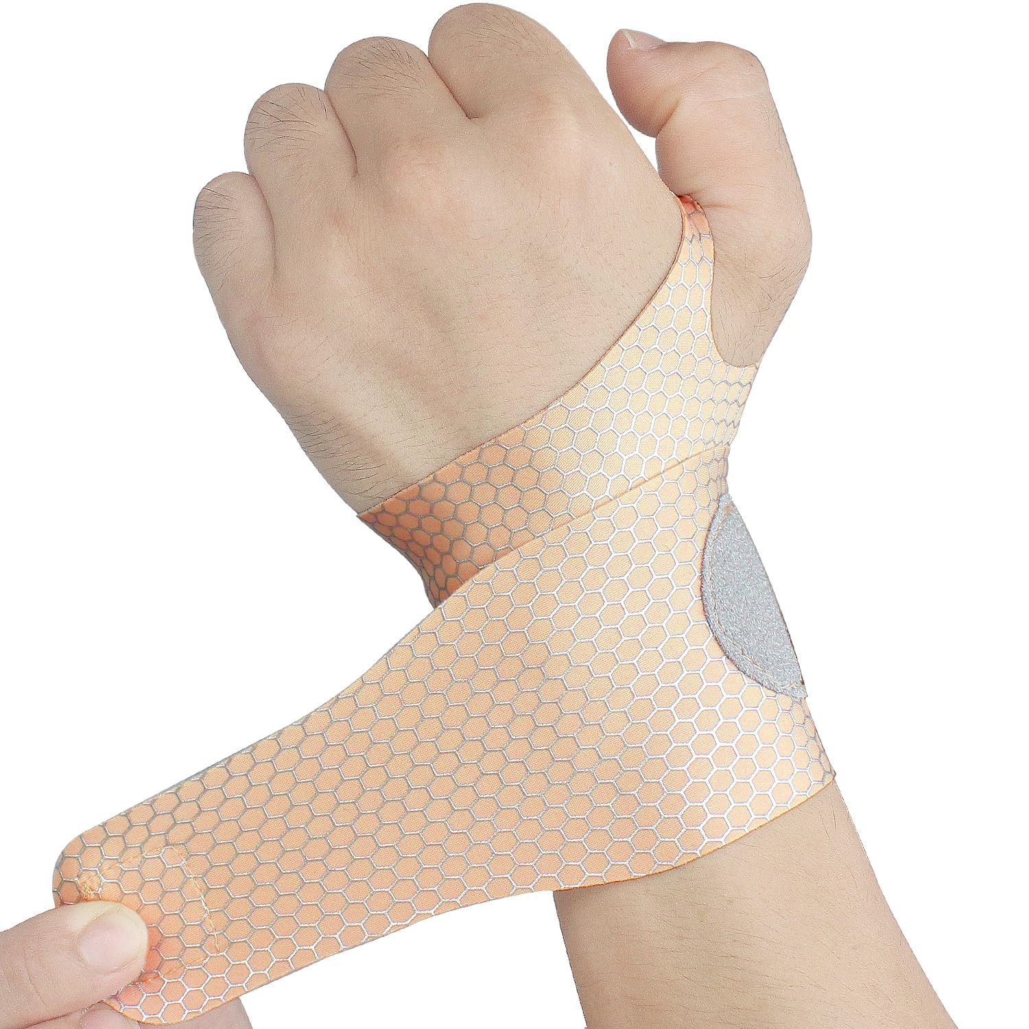 Thin Wrist Brace Support for Carpal Tunnel, Pain Relief, Arthritis, Tendonitis, Elastic Wrist Wraps Right and Left Hands - Compression and Support for Fitness