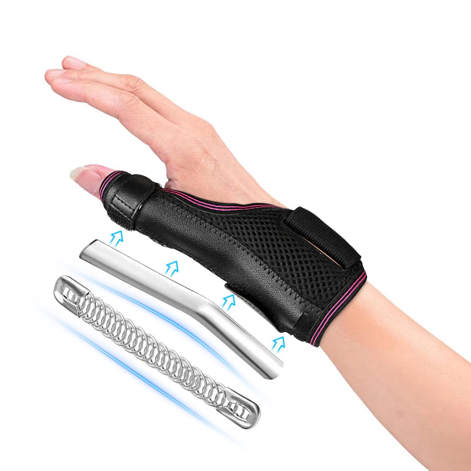 Wrist Splint for Carpal-Tunnel Syndrome, Adjustable Compression Wrist Brace for Right and Left Hand, Pain Relief for Arthritis, Tendonitis, Sprains