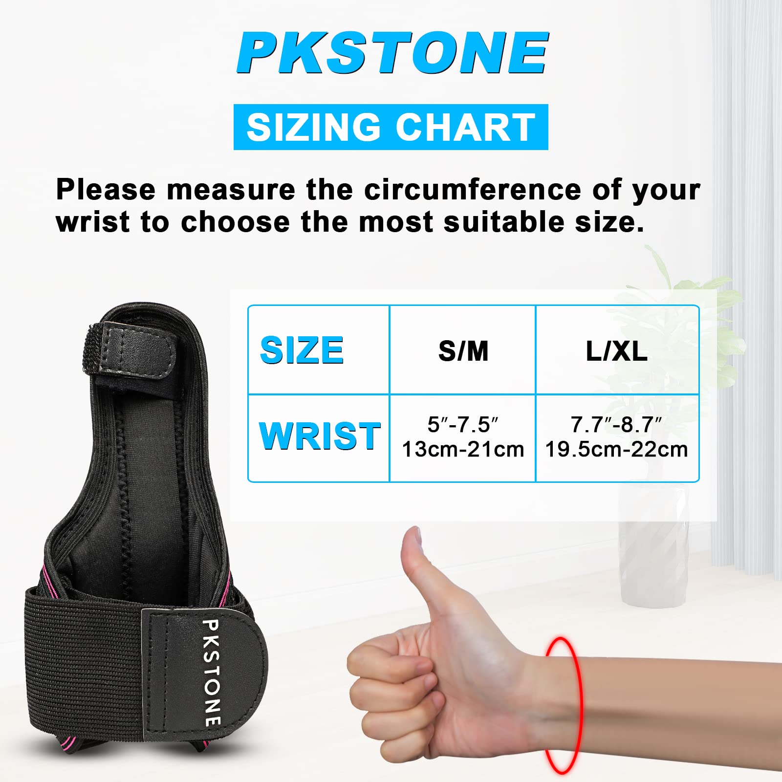 Wrist Splint for Carpal-Tunnel Syndrome, Adjustable Compression Wrist Brace for Right and Left Hand, Pain Relief for Arthritis, Tendonitis, Sprains